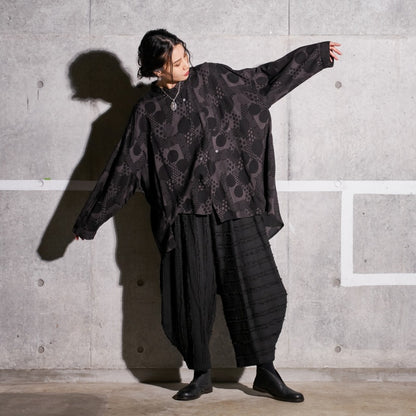 Cotton Cut-Off Sarouel Pants