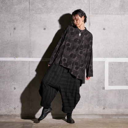 Cotton Cut-Off Sarouel Pants