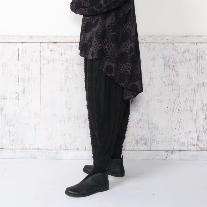 Cotton Cut-Off Sarouel Pants