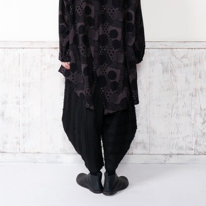 Cotton Cut-Off Sarouel Pants