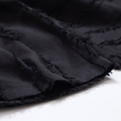 Cotton Cut-Off Sarouel Pants