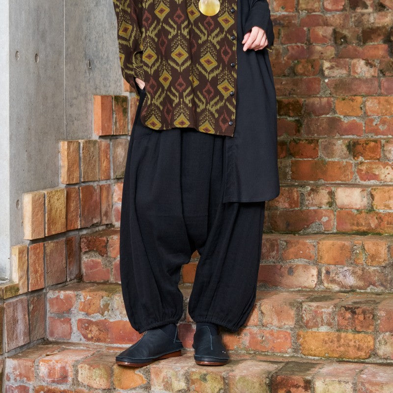 Cotton Double Gauze Sarouel Pants
