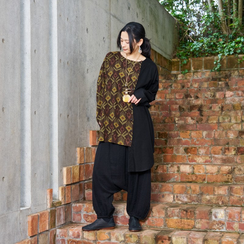 Cotton Double Gauze Sarouel Pants