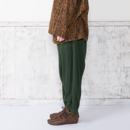 Cotton Double Gauze Sarouel Pants