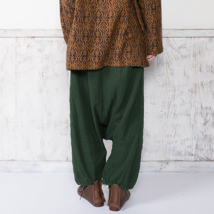 Cotton Double Gauze Sarouel Pants