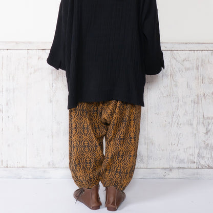Cotton Block Print Harem Pants