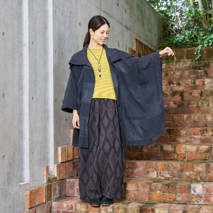 Cotton Ikat Jacquard Pants