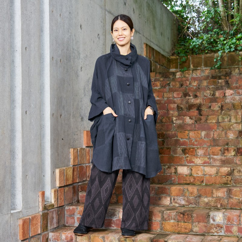 Cotton Ikat Jacquard Pants