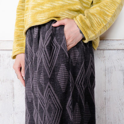 Cotton Ikat Jacquard Pants