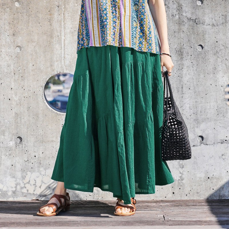 Plain Volume Skirt