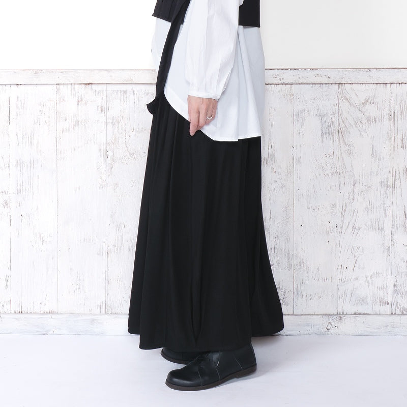 Rayon Twill Tuck Balloon Skirt