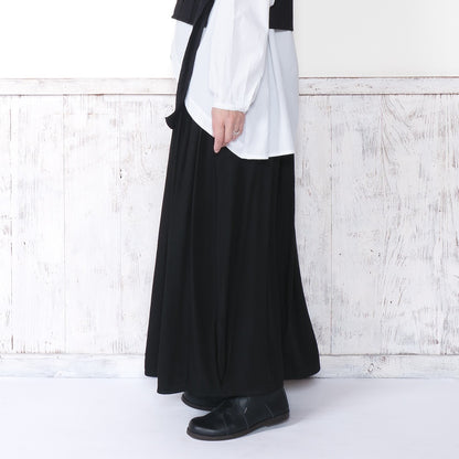 Rayon Twill Tuck Balloon Skirt