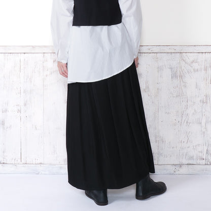 Rayon Twill Tuck Balloon Skirt