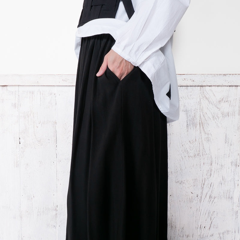 Rayon Twill Tuck Balloon Skirt