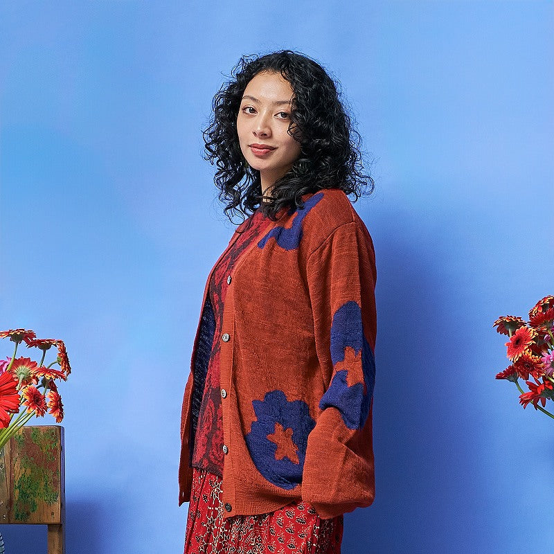 Big Flower Cardigan