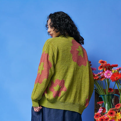Big Flower Cardigan
