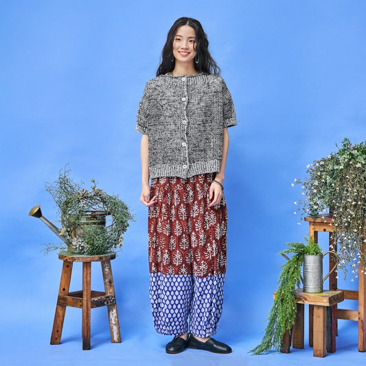 Straw Yarn Mesh Cardigan