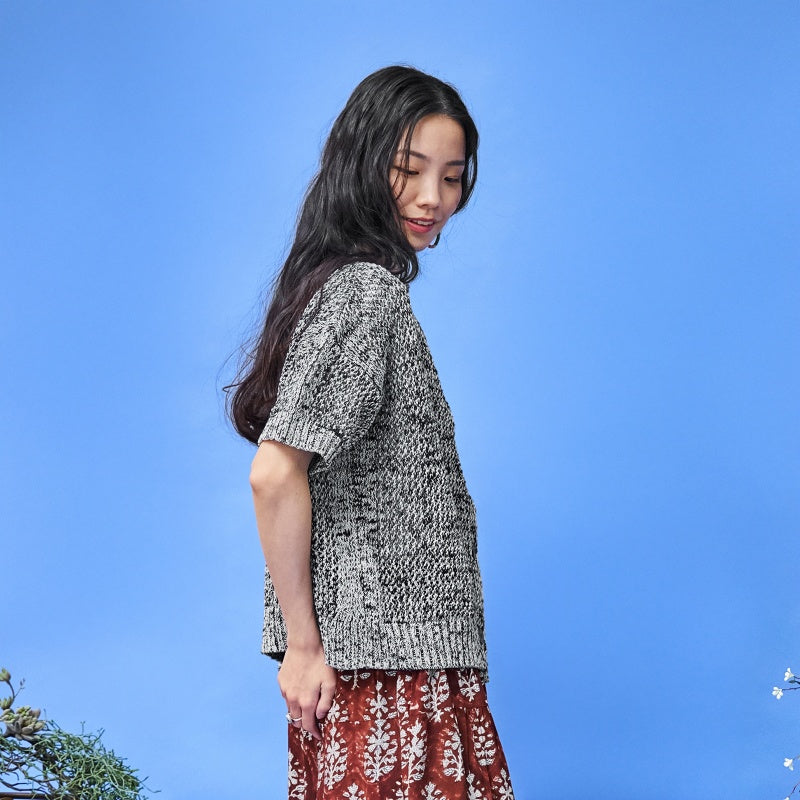 Straw Yarn Mesh Cardigan
