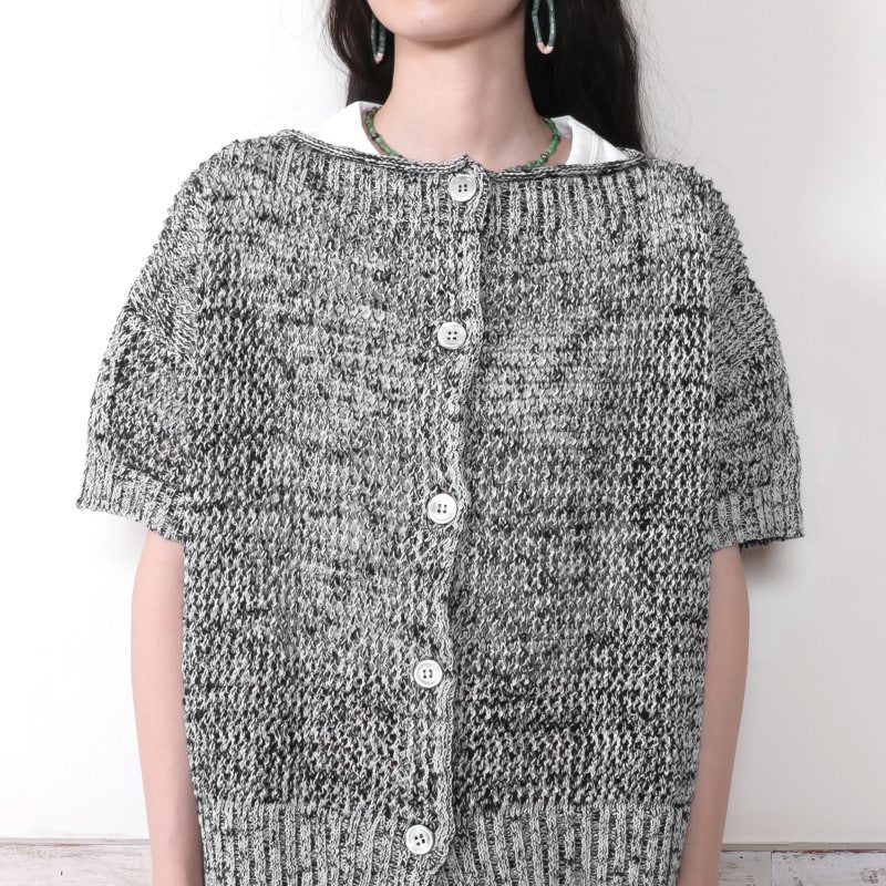 Straw Yarn Mesh Cardigan