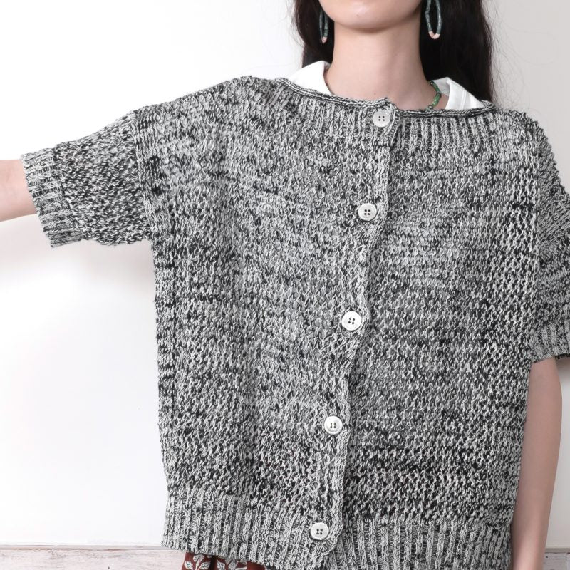 Straw Yarn Mesh Cardigan