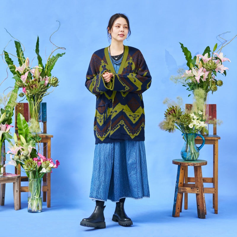 Geometric Kimono Cardigan