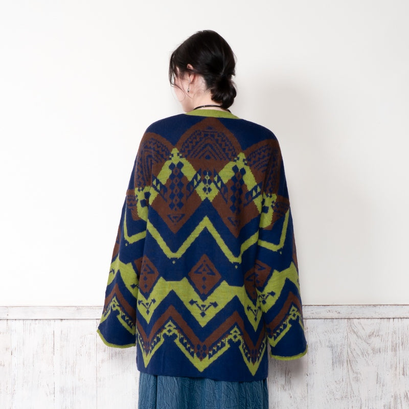Geometric Kimono Cardigan