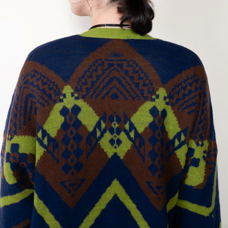 Geometric Kimono Cardigan