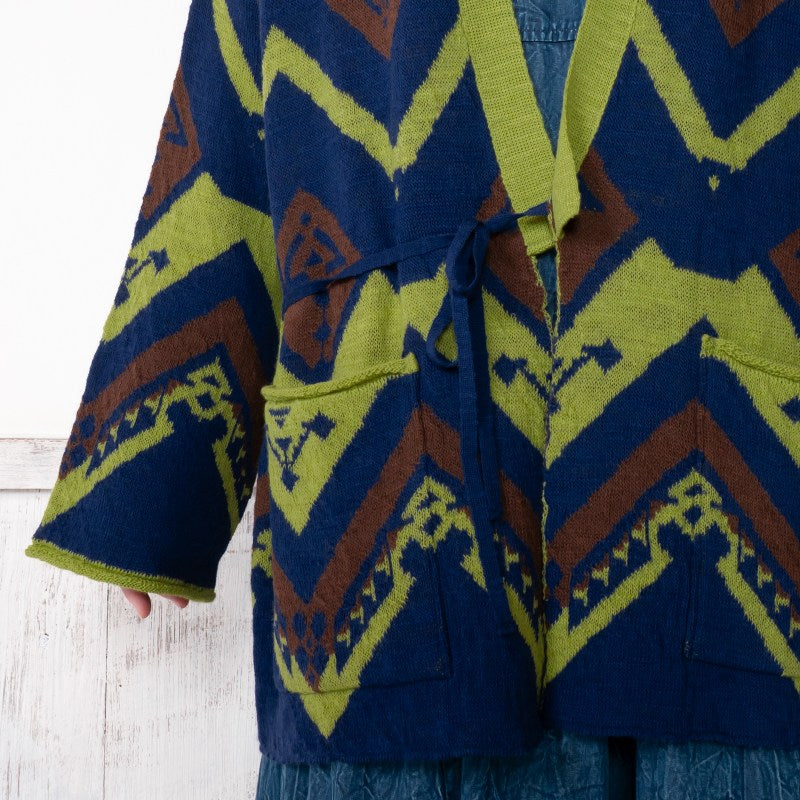 Geometric Kimono Cardigan