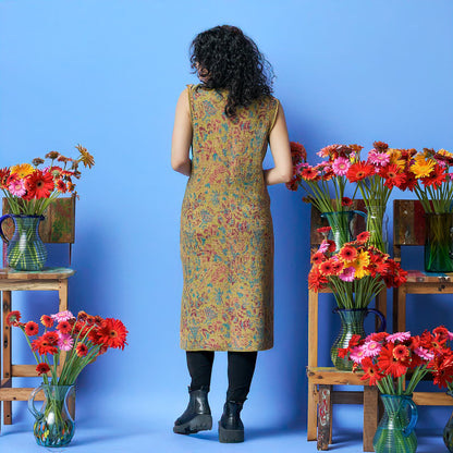 Four-Color Plant Dress