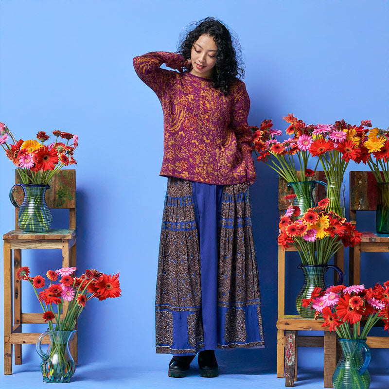 4-Color Plants Pullover