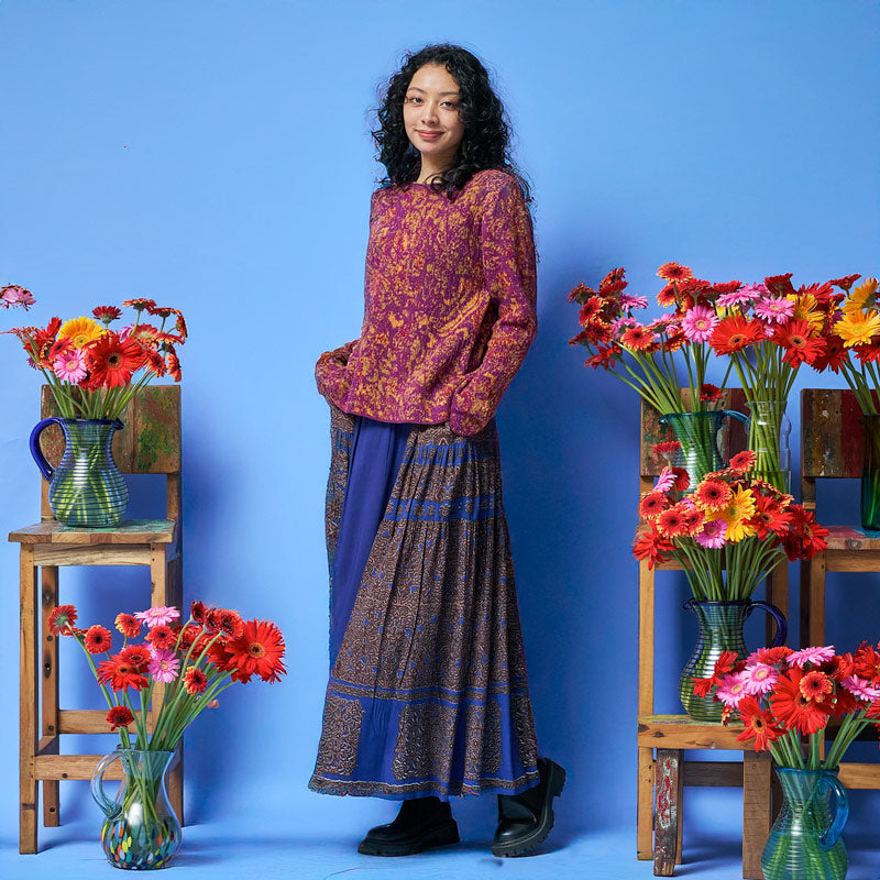 4-Color Plants Pullover