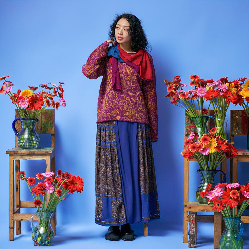 4-Color Plants Pullover