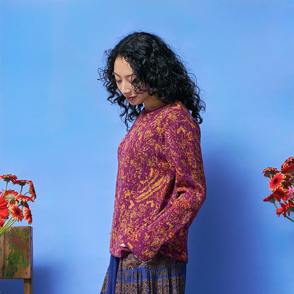 4-Color Plants Pullover