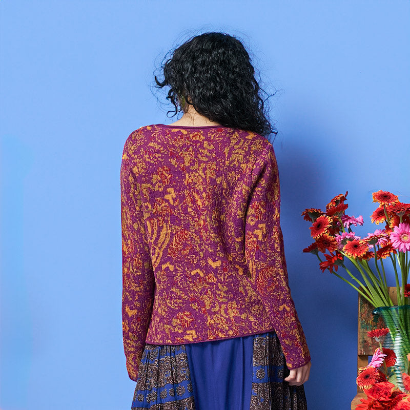 4-Color Plants Pullover