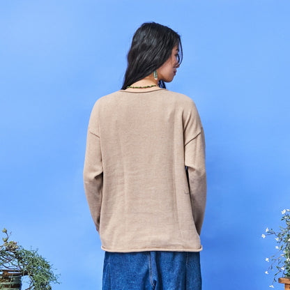 Floral Embroidery Style Pullover