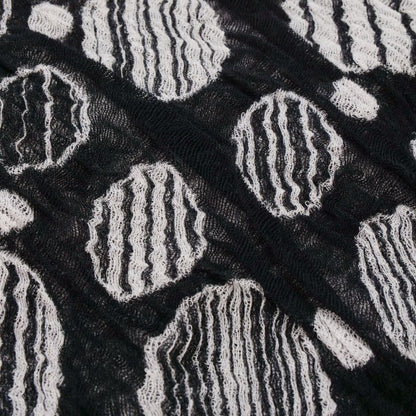Dot Pattern High Neck Pullover
