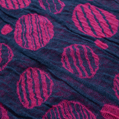 Dot Pattern High Neck Pullover