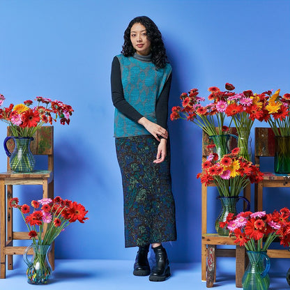 Four-Color Plants Skirt