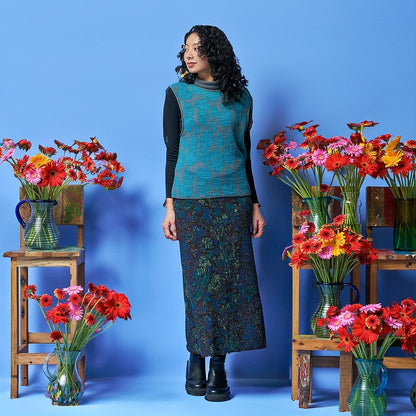 Four-Color Plants Skirt