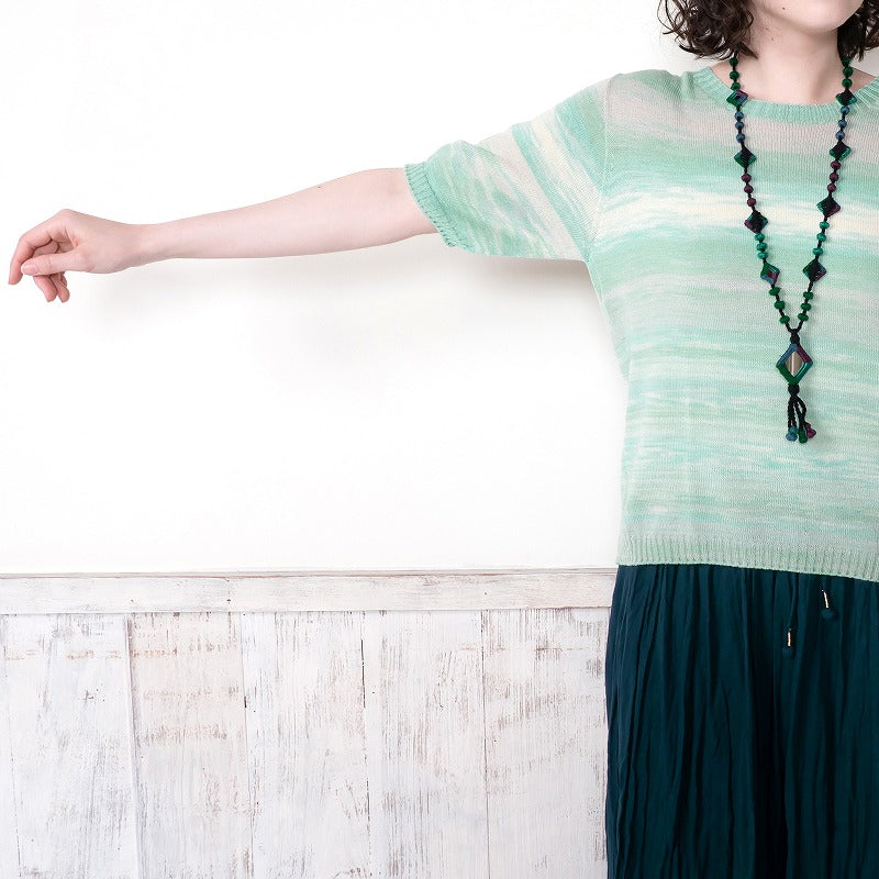 Summer Merino Short Sleeve Pullover M Size