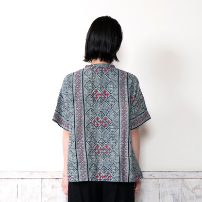 Indigo Print Blouse