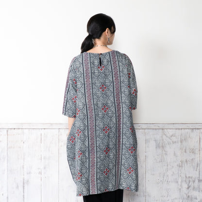 Indigo Print Dress