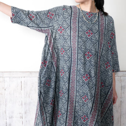 Indigo Print Dress