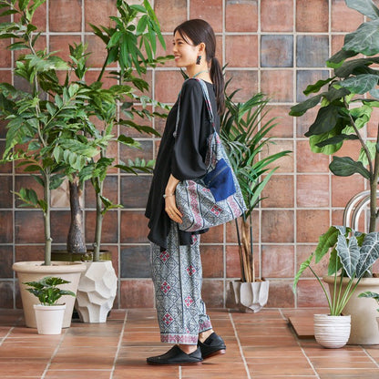 Indigo Print Pants