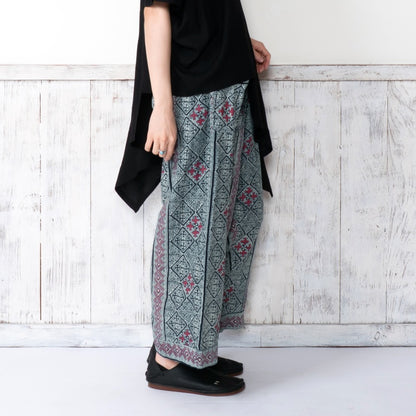 Indigo Print Pants