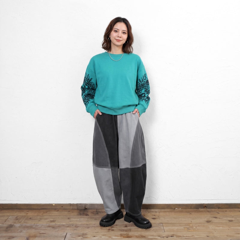 Patchwork Denim Ball Pants