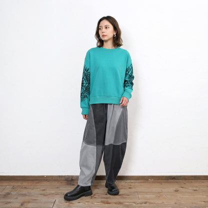 Patchwork Denim Ball Pants