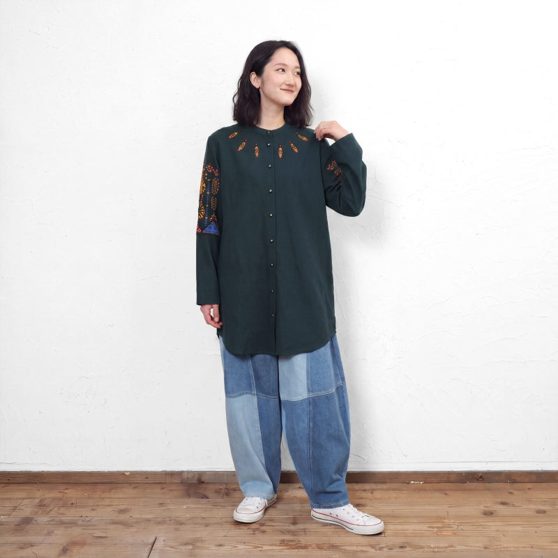 Patchwork Denim Ball Pants