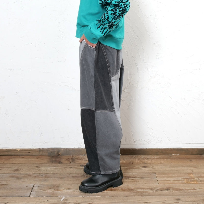 Patchwork Denim Ball Pants