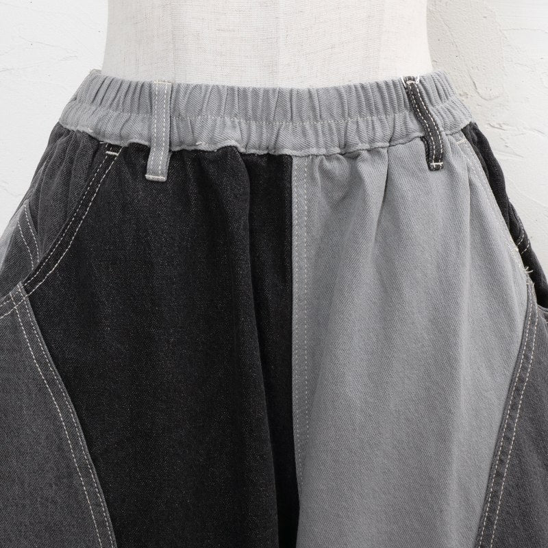 Patchwork Denim Ball Pants